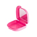 Caja con espejo para placas/ortodoncia/dentadura, caja x 14u de colores surtidos. EVODEN