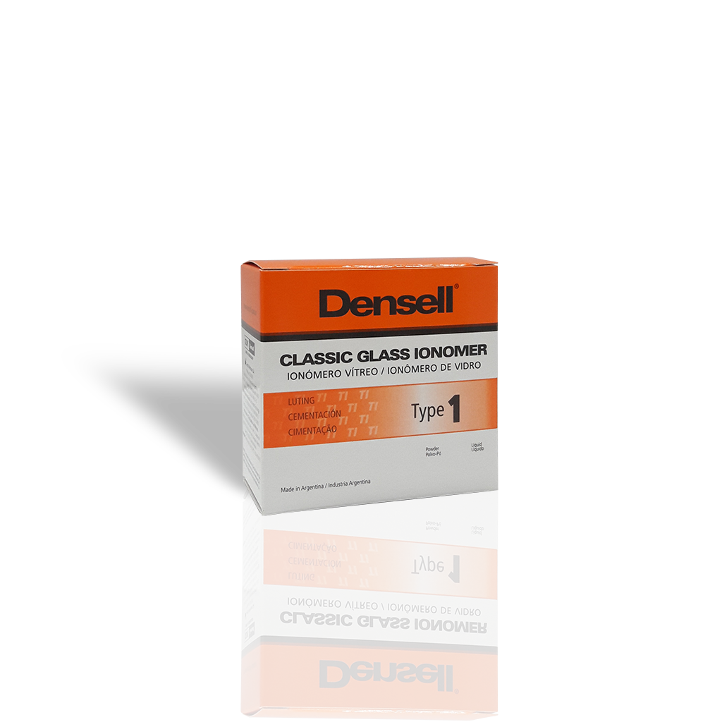 Ionómero de cementación, avio 10g+8ml. Densell Tipo 1