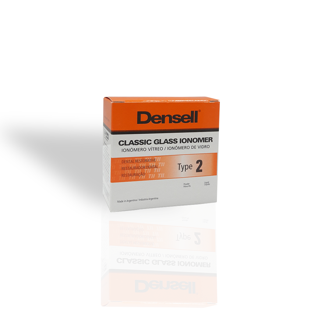 Ionómero de restauración, avio 10g+8ml. Densell Tipo 2