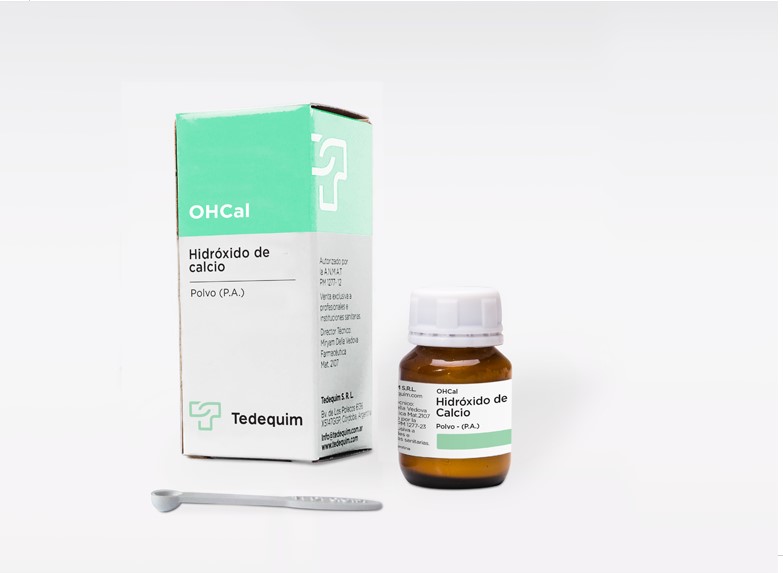 Hidróxido de calcio OHCal, avío 20 gr. + 20 ml. TEDEQUIM