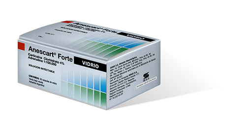 Anestesia Anescart Forte vidrio x 50 unid. Sidus