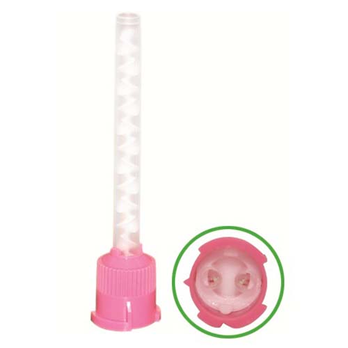 [COT023] Punta mezcladora de silicona, L (rosa). COTISEN
