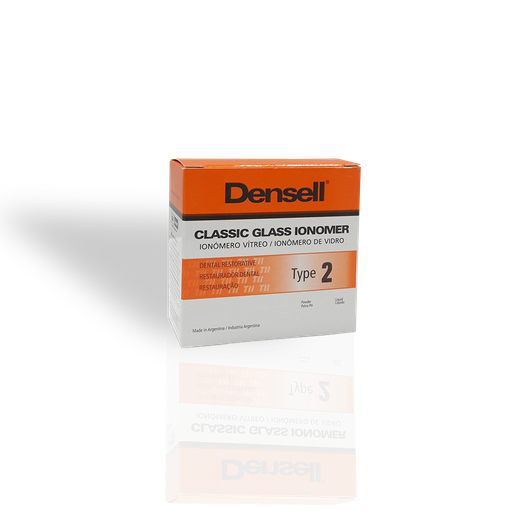 Ionómero de restauración, avio 10g+8ml. Densell Tipo 2