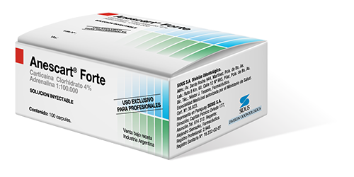 [SID001] Anestesia Anescart Forte plástico x 50 unid. Sidus