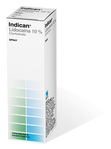 [SID007] Anestesia tópica Indican lidocaina 10% en spray x 60 ml. Sidus